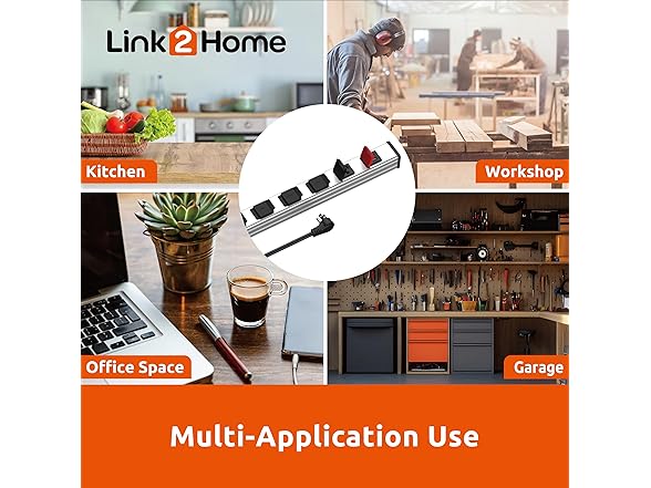 Link2Home Heavy Duty Power Strip,10ft