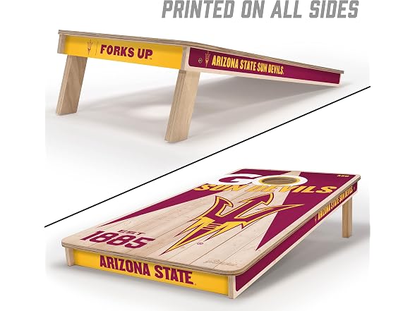 YouTheFan NCAA 2' x 4' Wood Cornhole Set