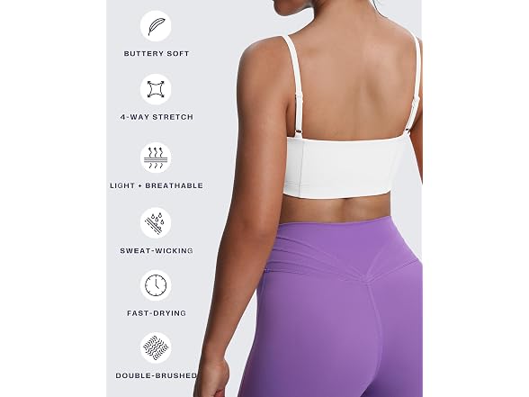 Aoxjox Women (XL) Bandeau Sports Bra
