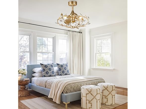 Parrot Uncle 24 Inch Gold Crystal Fandelier