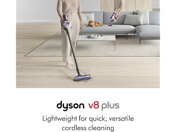 Dyson V8 Plus Stick Vacuum Silver