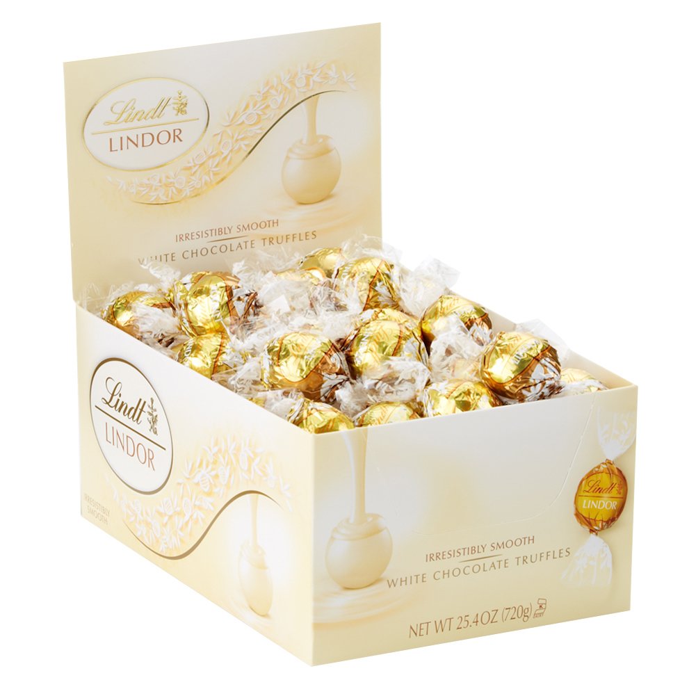 Lindt LINDOR White Choc Truffles 60ct Box - Gallery 5