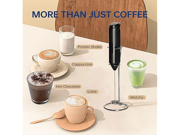 YSSOA Electric Milk Frother Handheld Whisk 2PK