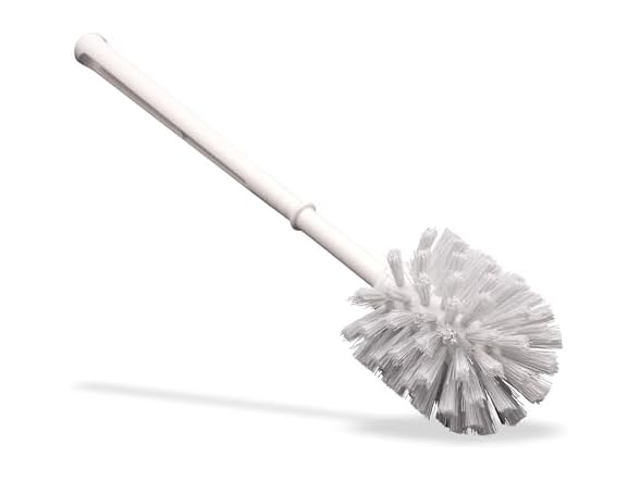 Sparta Flo-Pac Toilet Bowl Brush, 24 Pack for Commercial Restrooms, Heavy Duty Toilet Brush with Plastic Handle for Bathrooms, 11 Inches, White (Pack of 24)