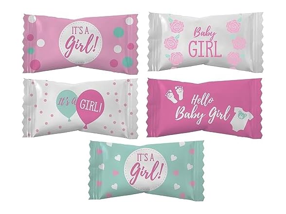 Baby Girl Butter Mints, 50-pcs