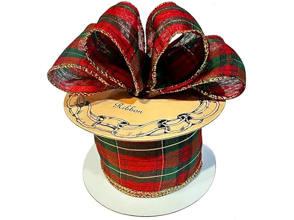 Holiday Wired Christmas Tree Ribbon