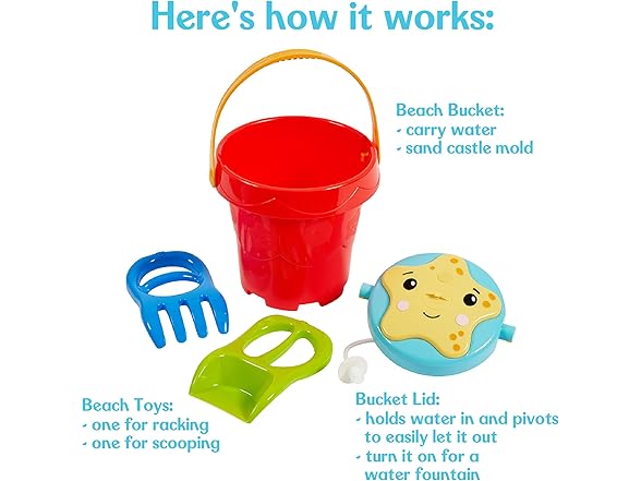 Little Kids Fisher-Price 3-in-1 Beach Bucket
