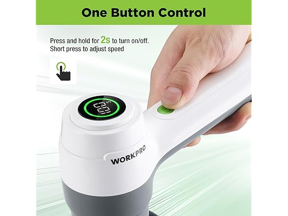 WORKPRO 8V Electric Spin Scrubber