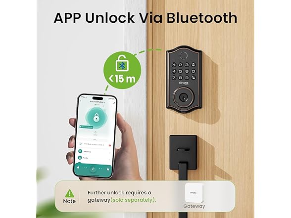 Ghome Smart Deadbolt Lock for Front Door