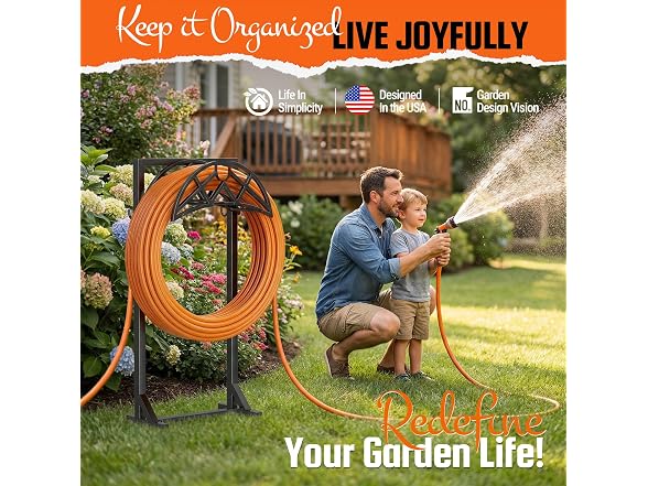 YFFSRJDJ Garden Hose Reel Heavy Duty