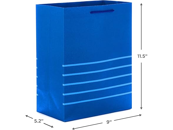 Hallmark 11" Large Blue Gift Bag Bundle