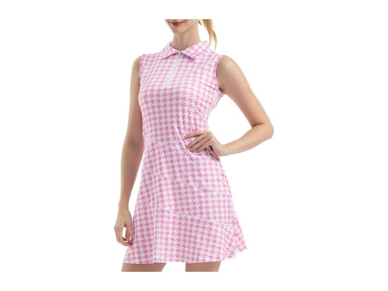 Fkeep Women Tennis Golf Dresses Zipper Shorts - Gallery 29