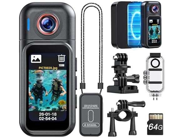 BOBLOV W3 Mini Body Camera 64GB