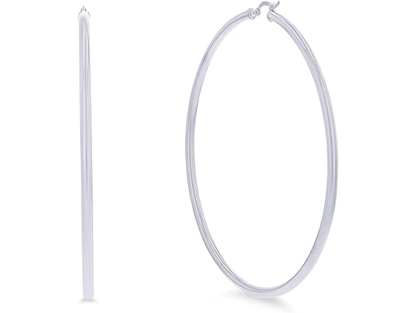 14k White Gold Solid Polished Round