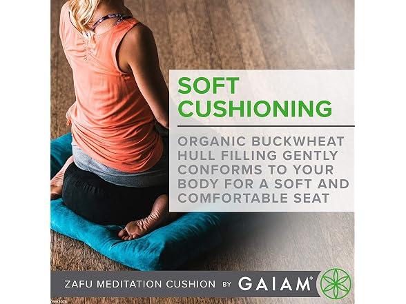 Gaiam Zafu Meditation Cushion, Indigo