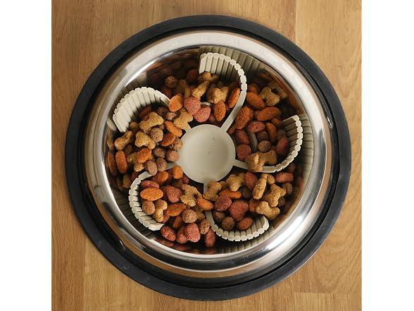 Gibson Home Curious Canines 7.5” Slow Feeder Dog Bowl Insert