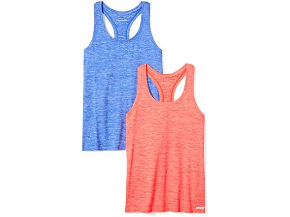 Coral Orange Space Dye/Light Blue Space Dye