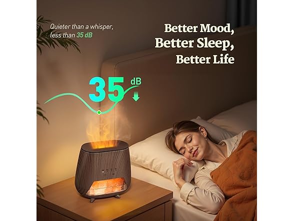 JJNJJN Essential Oil Diffuser for Home, Black