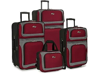 $49.99 U.S. Traveler New Yorker Lightweight Luggage, 4-Piece Set dealfomo