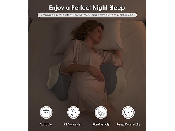 DONAMA Memory Foam Maternity Pillow Support