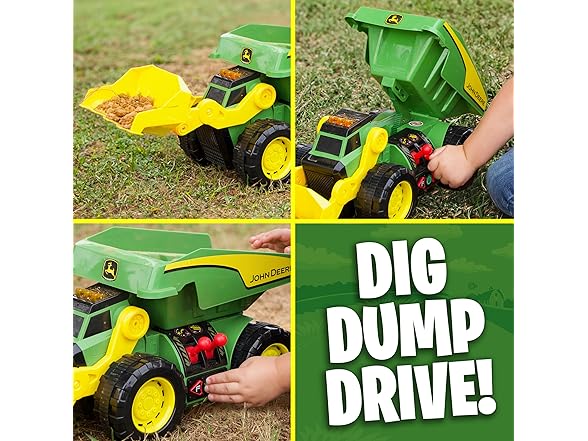 John Deere 18" Motorized Dig Rig Toy