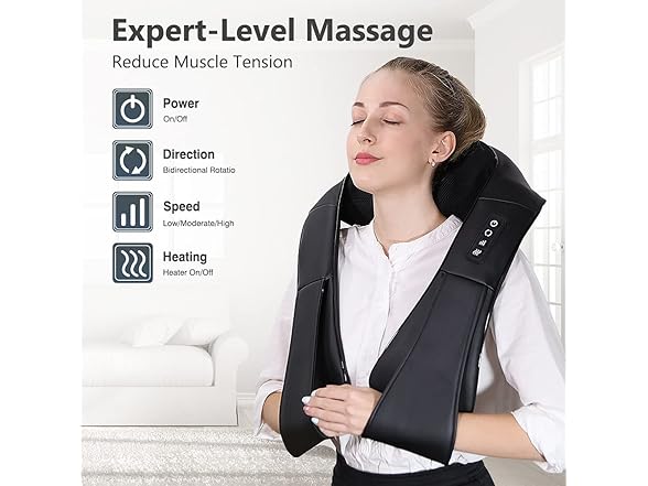 Shiatsu Neck Massager with Heat
