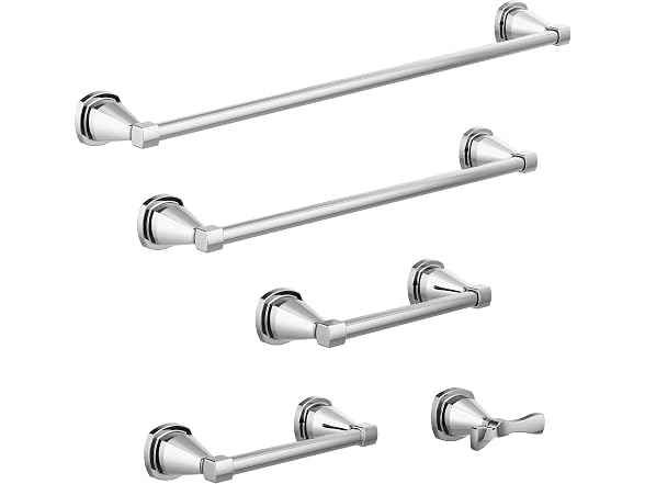 Delta Pivoting Toilet Paper Holder | Polished Chrome