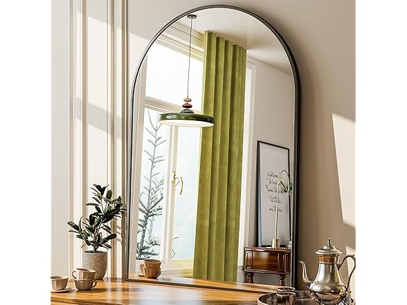 GLSLAND Arched Bathroom Mirror