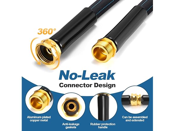 CXEZSIK 50ft Lightweight Garden Hose