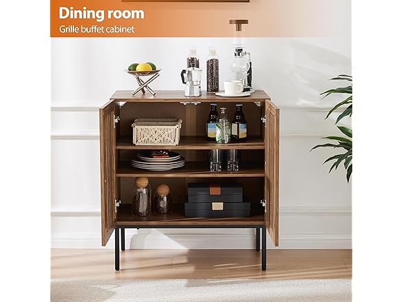 Mericonia Grille Buffet Cabinet with Storage