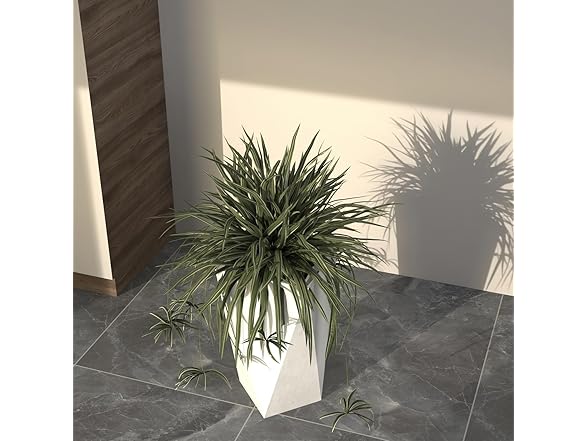 LeisureMod AP24W Aloe Planter White, 24"