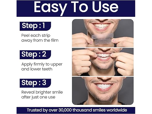 DENTELO Teeth Whitening Strips, 28 Strips