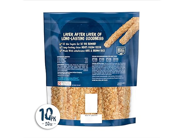 10CT Purina Busy Rawhide Small/Medium Breed Dog Bones