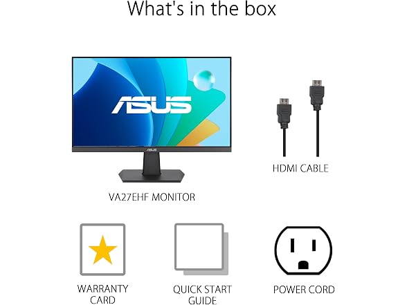 ASUS VA27EHF 27 ASUS 27 IPS 100Hz 1ms Eye Care Gaming Moni