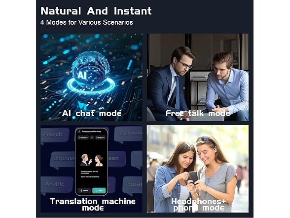 IAMJOY IAMJOY Language Translation Earbuds AI