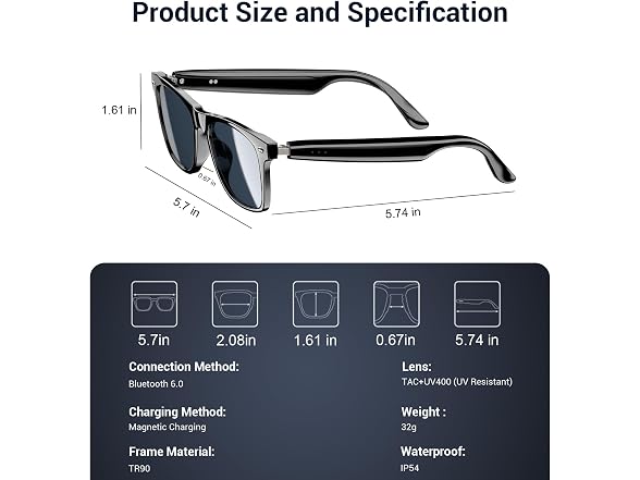 Blackview Bluetooth Smart Glasses