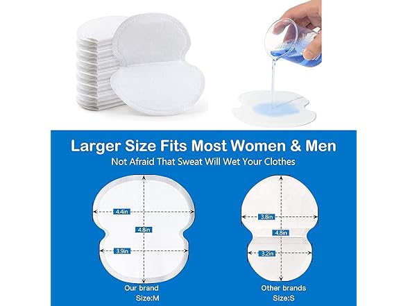 DLJFKLKLYFA Armpit Sweat Pads Disposable