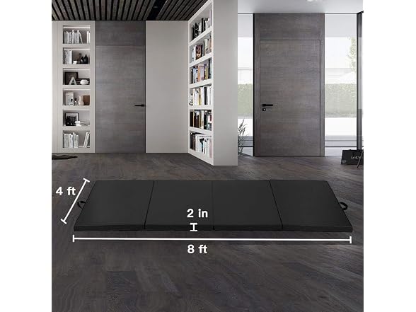 BestMassage Exercise Mat 4'x8'x2 Gymnastics Mat 4