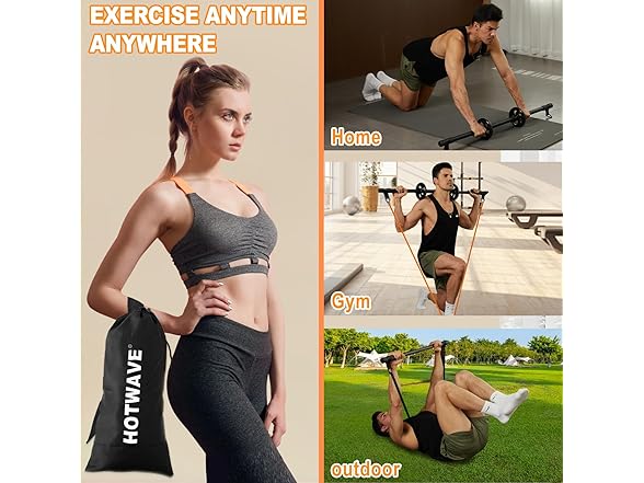 HOTWAVE Resistance Bands Bar - Advanced Kit