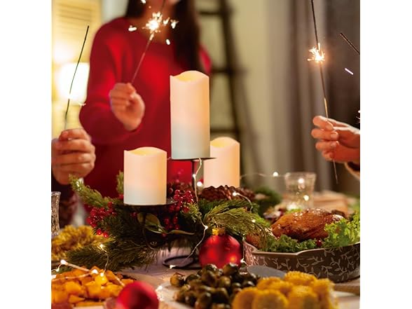 Set of 12 Flameless LED Candles with Remote Control