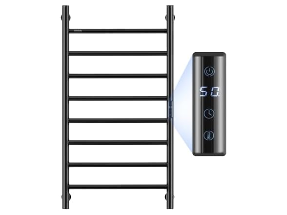 VEVOR 8 Bars Towel Warmer Rack, 120V