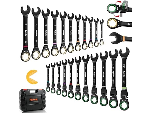 Rotvik Ratcheting Wrench Set