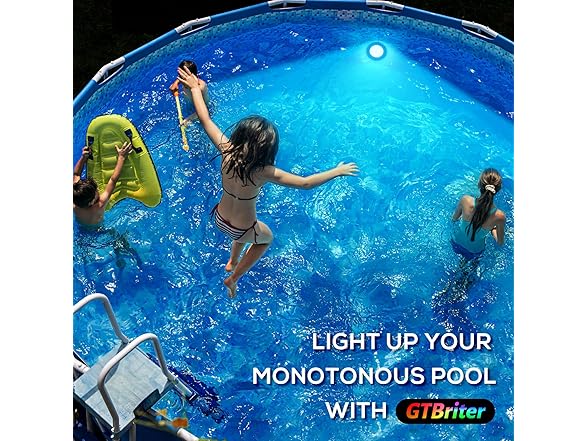 GTBriter LED Pool Lights w/ App Control 20W RGB