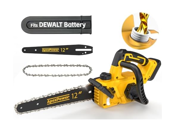APEXPOWER 12" Brushless Electric Chainsaw