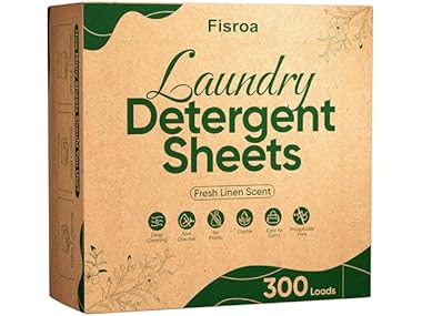 $7.49, Was $15.99, 53% Off! Fisroa Laundry Detergent Sheets, 150 Sheets dealfomo