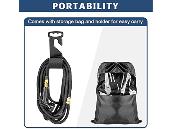 100ft Expandable Garden Hose with Nozzle