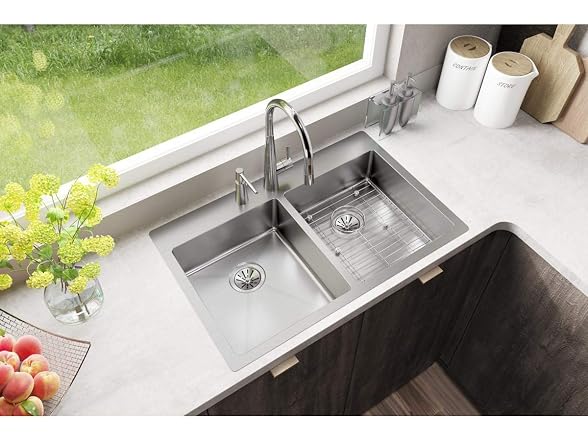 Elkay Equal Double Bowl Dual Mount Stainless Kit