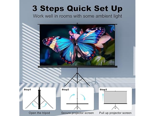 SCREENMAX Projector Screen with Stand