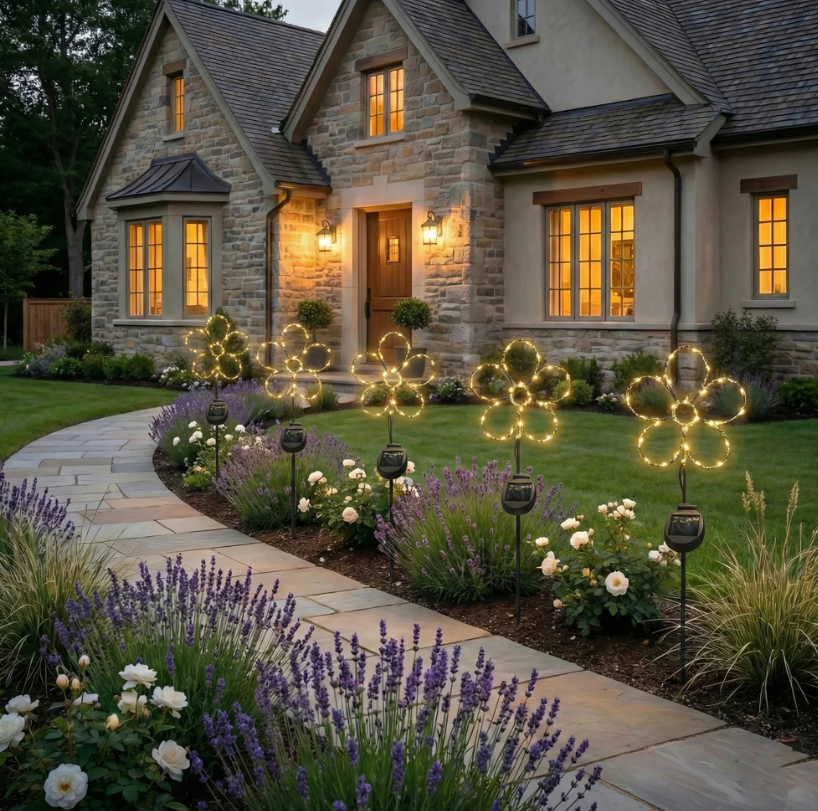 Touch Of ECO Solar Powered LED Garden Stake- Flower - Gallery 19