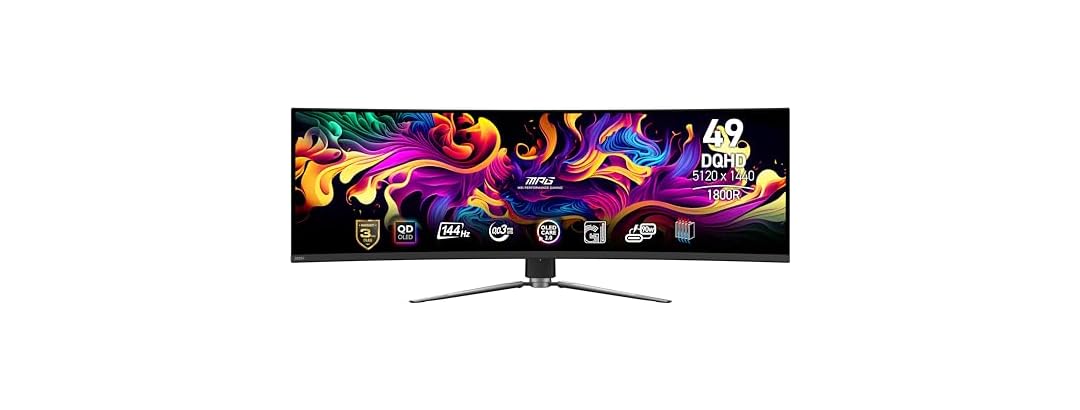 MSI 49" DQHD Curved Gaming Monitor | MPG 491CQP QD-OLED - Gallery 2